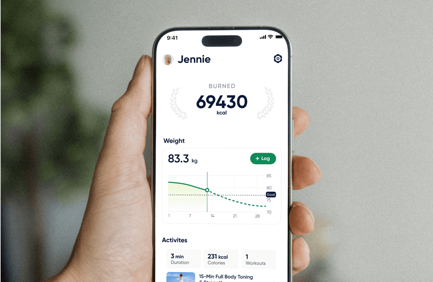 ZenFit app dashboard